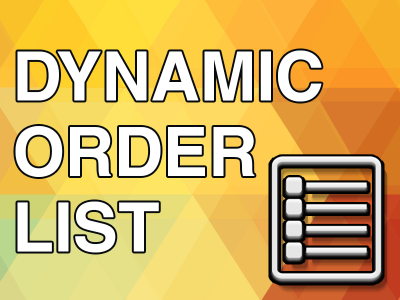 Dynamic Order List