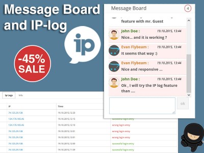 Message Board and IP-Log – Ajax Chat Enhanced